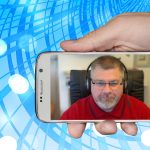 Video Counsellor Dean Richardson on a Smartphone