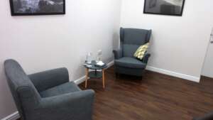 Couple Counselling with two chairs facing each other