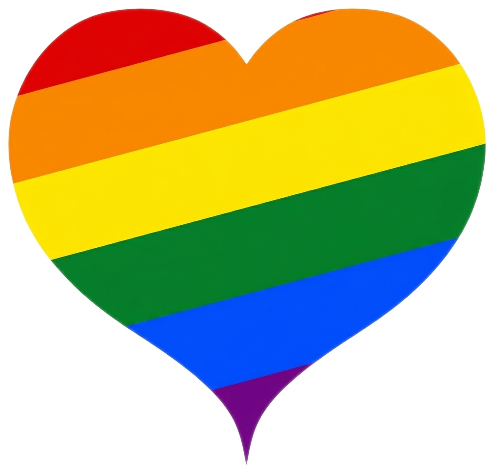 Counselling with Pride LGBT Heart - transparent bg