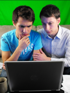 Gay Couple Reviewing a Counsellor