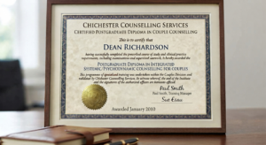 Postgraduate Diploma in Couple Counselling - Dean Richardson