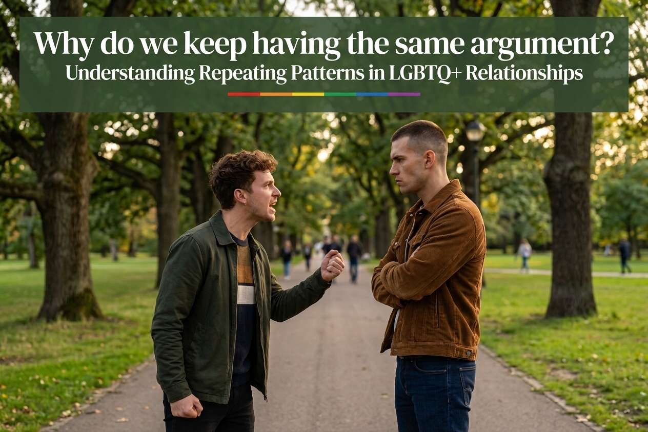 Understanding Repeating Arguments in LGBTQ+ Relationships LGBT Couple Counselling Article